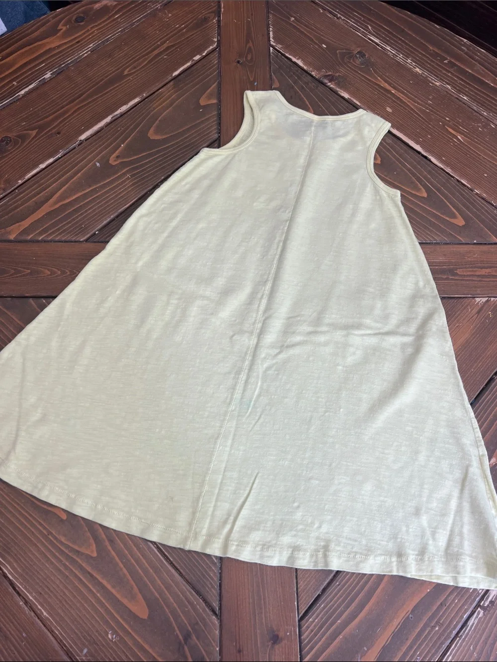 GAP Sleeveless A-Line Dress in Pale Yellow